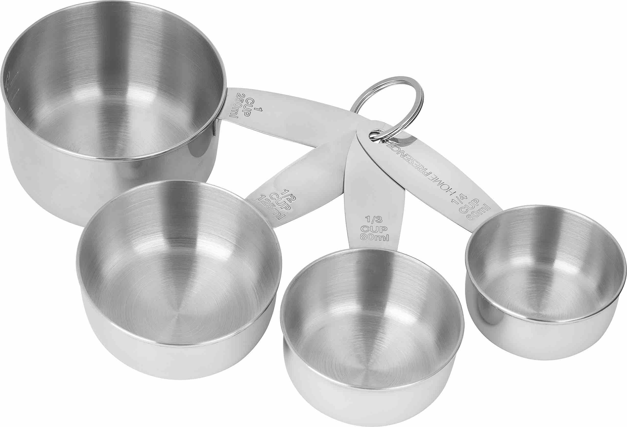 4pc Stainless Steel Measuring Cups
